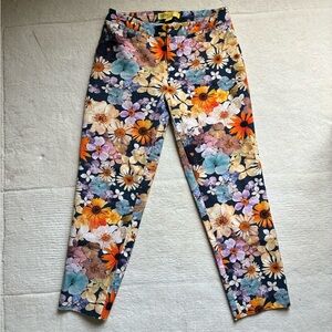 Anthropologie Maeve Floral Pants